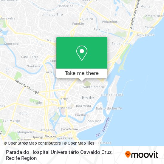 Parada do Hospital Universitário Oswaldo Cruz map