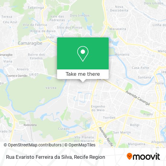 Rua Evaristo Ferreira da Silva map