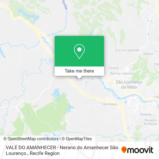 VALE DO AMANHECER - Nerano do Amanhecer São Lourenço. map