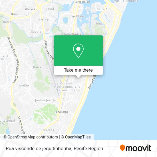 Rua visconde de jequitinhonha map