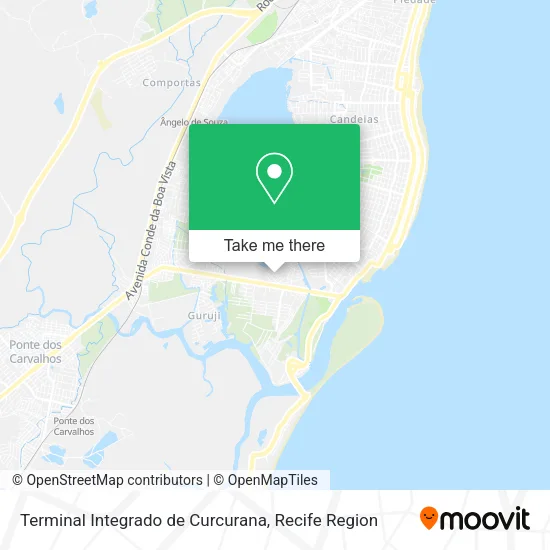 Terminal Integrado de  Curcurana map