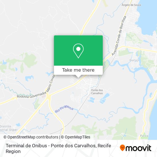 Terminal de Onibus - Ponte dos Carvalhos map