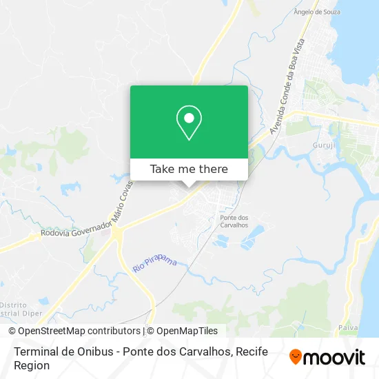 Terminal de Onibus - Ponte dos Carvalhos map