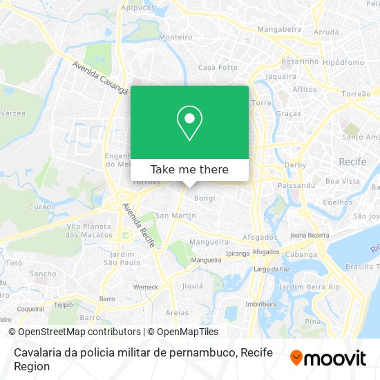 Cavalaria da policia militar de pernambuco map