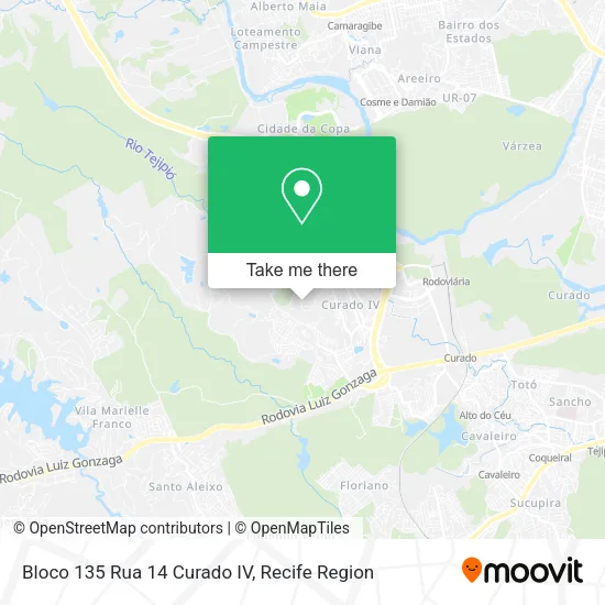 Bloco 135 Rua 14 Curado IV map