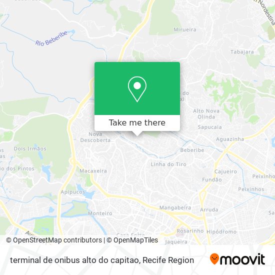 terminal de onibus alto do capitao map