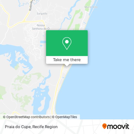 Praia do Cupe map