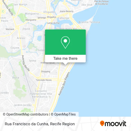 Rua Francisco da Cunha map