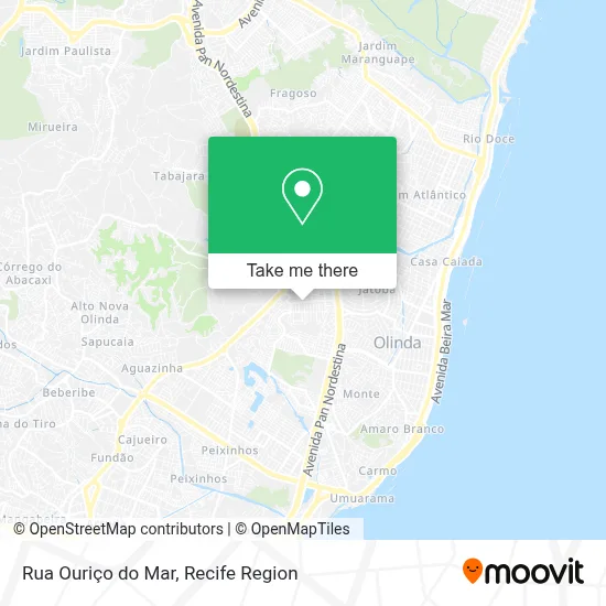 Rua Ouriço do Mar map