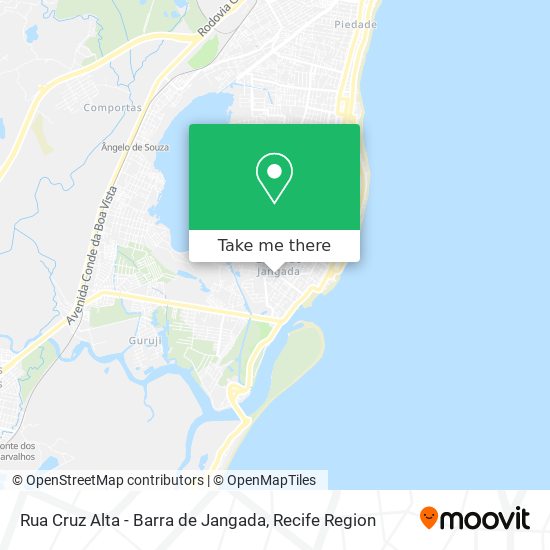 Rua Cruz Alta - Barra de Jangada map