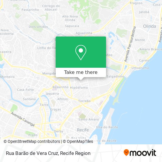 Rua Barão de Vera Cruz map