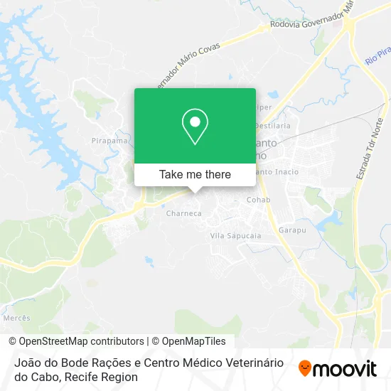 João do Bode Rações e Centro Médico Veterinário do Cabo map