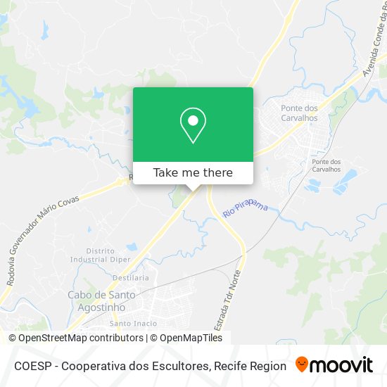 COESP - Cooperativa dos Escultores map