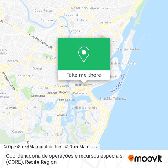 Coordenadoria de operações e recursos especiais (CORE) map