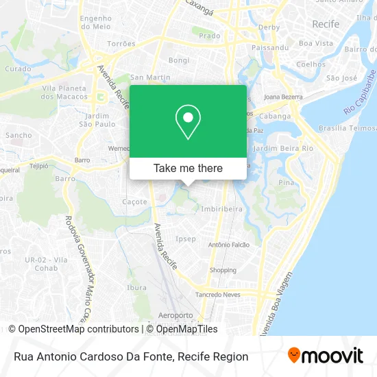 Rua Antonio Cardoso Da Fonte map