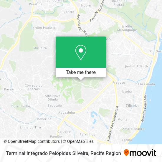 Terminal Integrado Pelopidas Silveira map