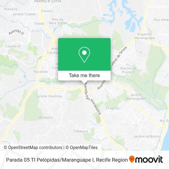 Parada 05 TI Pelópidas / Maranguape I map