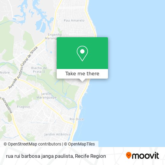 Mapa rua rui barbosa janga paulista