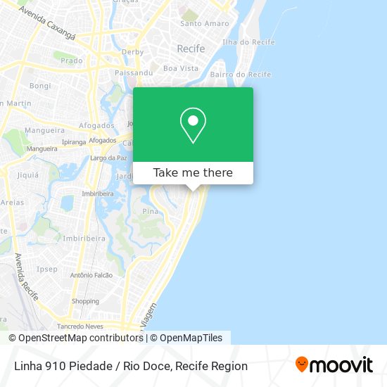 Linha 910 Piedade / Rio Doce map