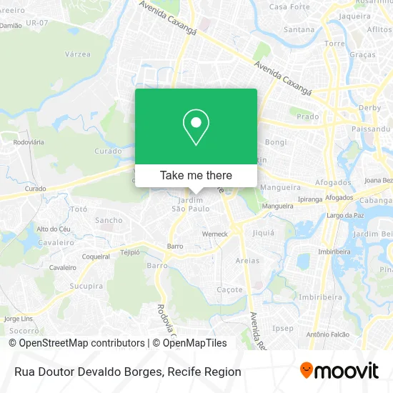 Rua Doutor Devaldo Borges map