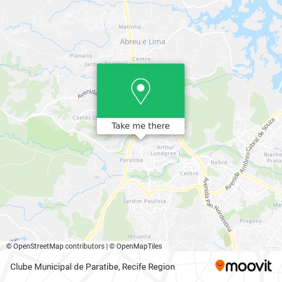Clube Municipal de Paratibe map