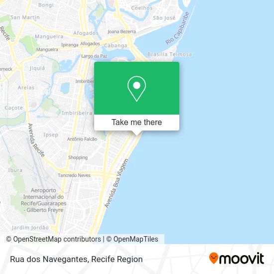 Rua dos Navegantes map