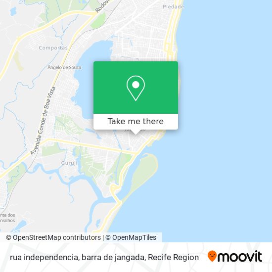 rua independencia, barra de jangada map