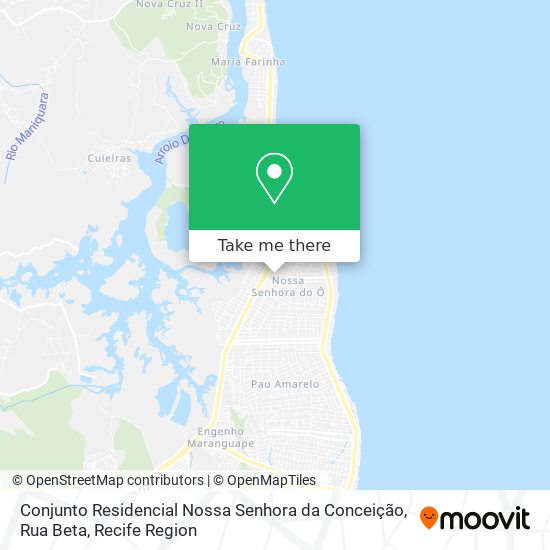 Conjunto Residencial Nossa Senhora da Conceição, Rua Beta map