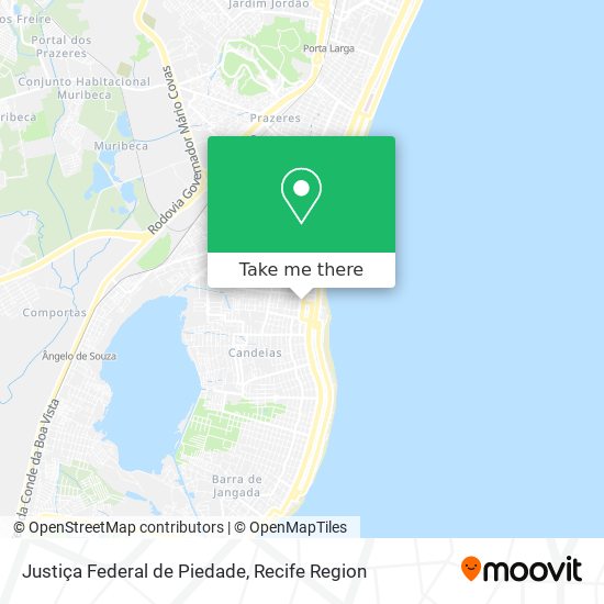 Justiça Federal de Piedade map