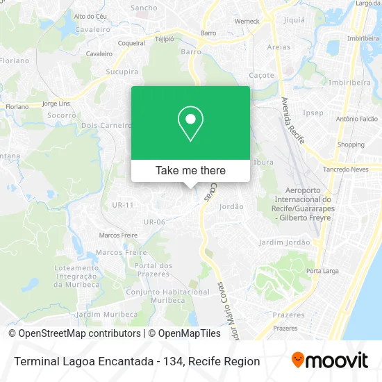 Terminal Lagoa Encantada - 134 map