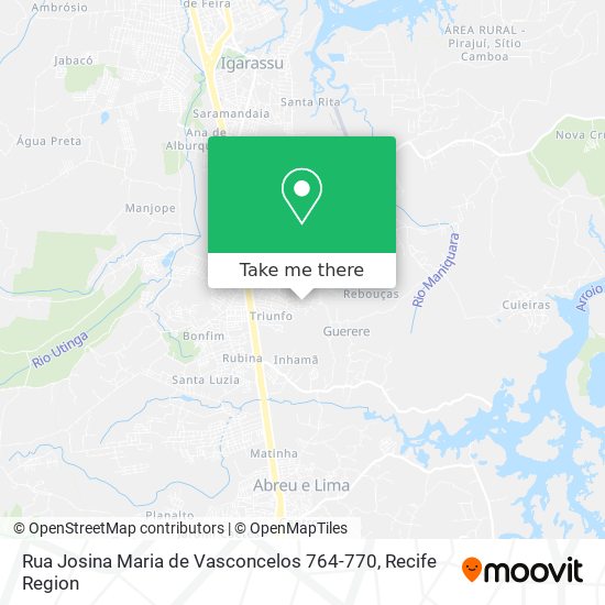 Rua Josina Maria de Vasconcelos 764-770 map