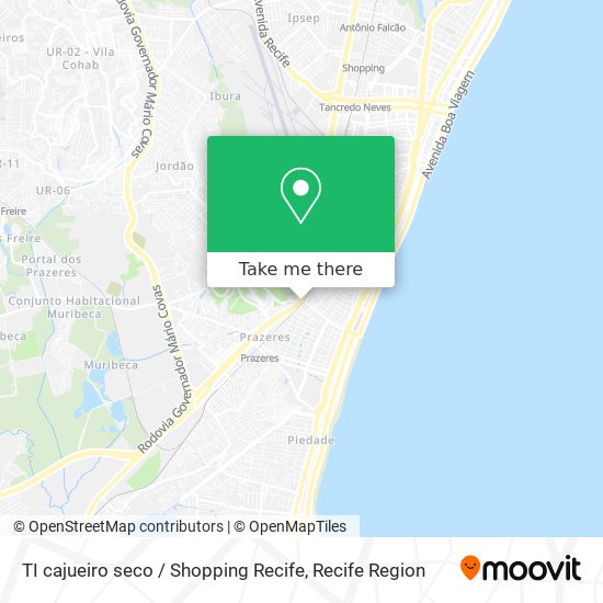 TI cajueiro seco / Shopping Recife map