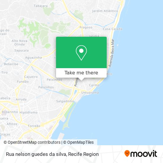 Mapa Rua nelson guedes da silva