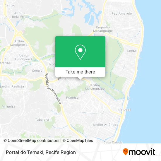 Portal do Temaki map