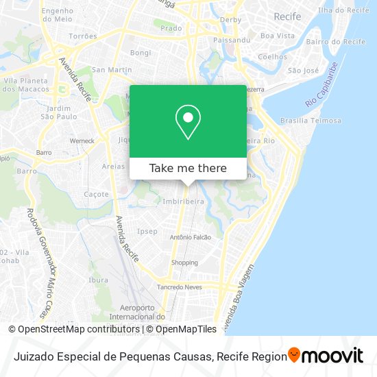 Juizado Especial de Pequenas Causas map