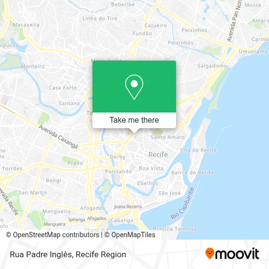 Rua Padre Inglês map
