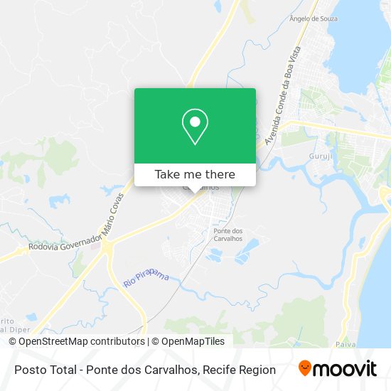 Posto Total - Ponte dos Carvalhos map