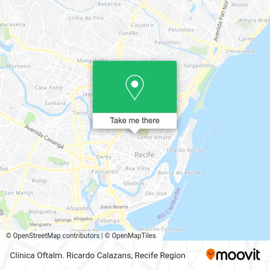 Clínica Oftalm. Ricardo Calazans map