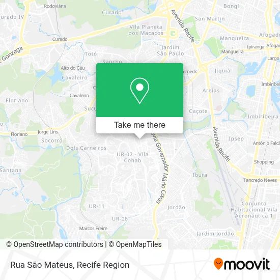 Rua São Mateus map