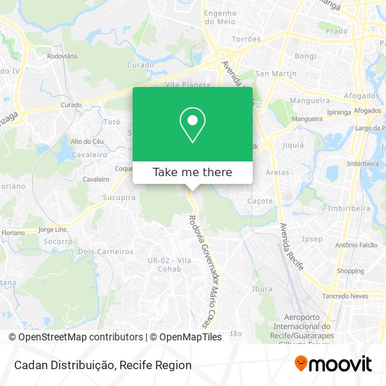Cadan Distribuição map