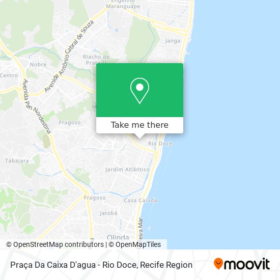 Praça Da Caixa D'agua - Rio Doce map