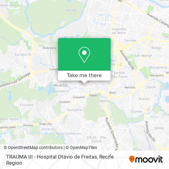 TRAUMA III - Hospital Otávio de Freitas map
