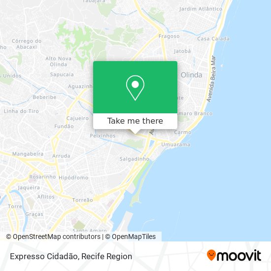 Expresso Cidadão map