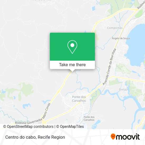 Centro do cabo map