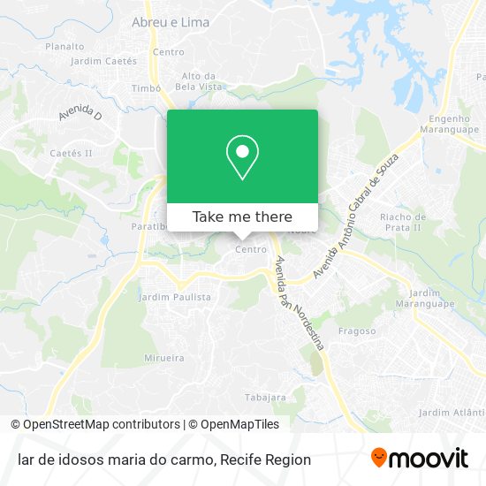 lar de idosos maria do carmo map