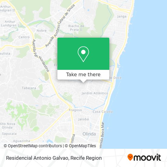 Residencial Antonio Galvao map