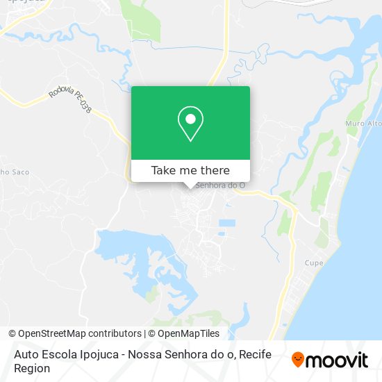 Auto Escola Ipojuca - Nossa Senhora do o map