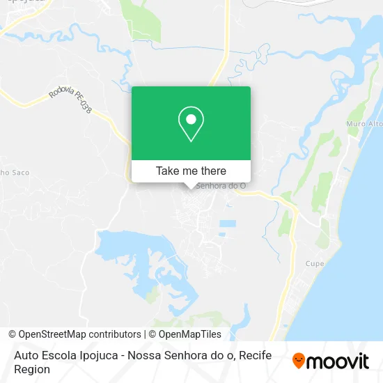 Auto Escola Ipojuca - Nossa Senhora do o map