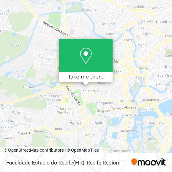 Mapa Faculdade Estácio do Recife(FIR)