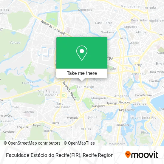 Faculdade Estácio do Recife(FIR) map